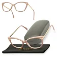 Plusy +3.00 damskie okulary do czytania korekcyjne Kocie Oczy ST327A ZE SKAZĄ!
