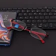 Męskie okulary +0.50 do czytania i komputera Blue Light+Antyrefleks STL281 z DEFEKTEM!