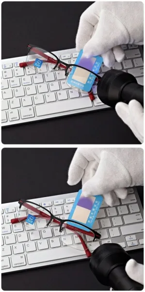 Męskie okulary +0.50 do czytania i komputera Blue Light+Antyrefleks STL281 z DEFEKTEM!