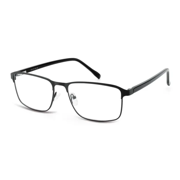 Męskie okulary zerówki oprawki korekcyjne prostokątne Flex 855 czarne
