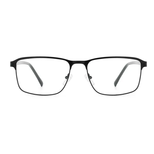 Męskie okulary zerówki oprawki korekcyjne prostokątne Flex 855 czarne