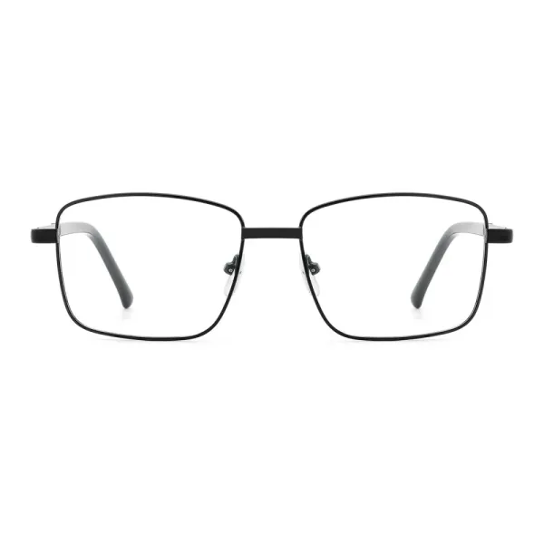 Męskie okulary zerówki oprawki korekcyjne prostokątne Flex 854 czarne