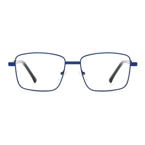 Męskie okulary zerówki oprawki korekcyjne prostokątne Flex 854B granatowe