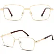 Męskie oprawki korekcyjne okulary zerówki 854C złote