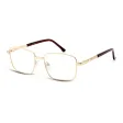 Męskie oprawki korekcyjne okulary zerówki 854C złote