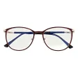 Damskie okulary +1.50 do czytania i komputera z filtrem Blue Light STL277A bordowy/złoty