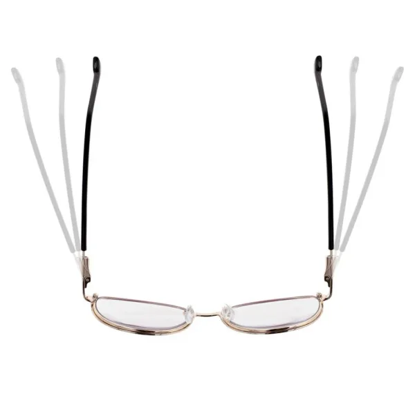 Damskie okulary +2.25 do czytania i komputera z filtrem Blue Light STL277A bordowy/złoty