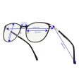 Damskie okulary +2.75 do czytania i komputera z filtrem Blue Light STL277A bordowy/złoty