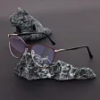 Damskie okulary +3.25 do czytania i komputera z filtrem Blue Light STL277A bordowy/złoty