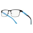 Męskie okulary zerówki Blue Light STL282 czarny/niebieski