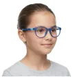 Elastyczne dziecięce 8-12 lat oprawki okularowe + gumka FX1 niebieskie