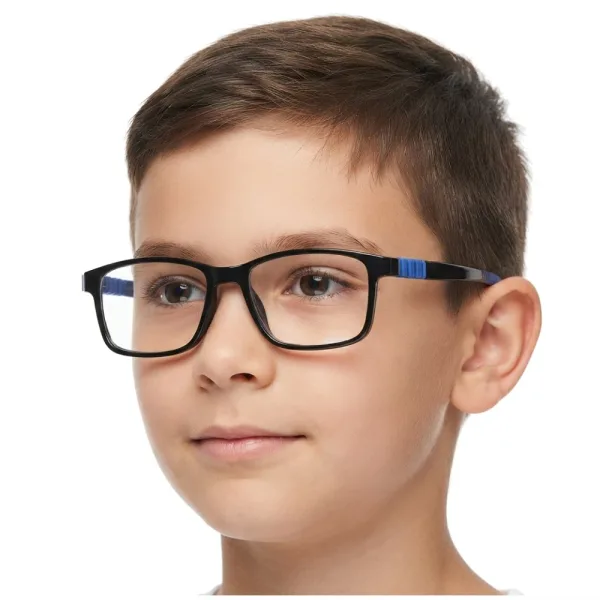 Elastyczne dziecięce 8-12 lat oprawki okularowe + gumka FX3D czarny