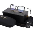 Damskie okulary ZE SKAZĄ! +0.50 do czytania i komputera z filtrem Blue Light STL277 czarny/złoty