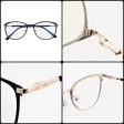 Damskie okulary ZE SKAZĄ! +0.50 do czytania i komputera z filtrem Blue Light STL277 czarny/złoty