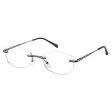 Bezramkowe damskie oprawki korekcyjne okulary zerówki 848A grafit