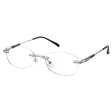 Bezramkowe damskie oprawki korekcyjne okulary zerówki 849B jasny grafit/czarny
