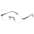 Bezramkowe damskie oprawki korekcyjne okulary zerówki 849C czarny/szary
