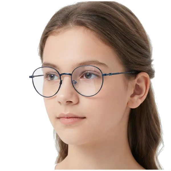 Okulary zerówki lenonki oprawki korekcyjne medium M291E niebieskie