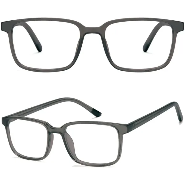 Okulary dla juniorów 8-12 lat oprawki korekcyjne zerówki 'medium' M-CP102C szare