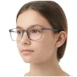 Okulary dla juniorów 8-12 lat oprawki korekcyjne zerówki 'medium' M-CP102C szare