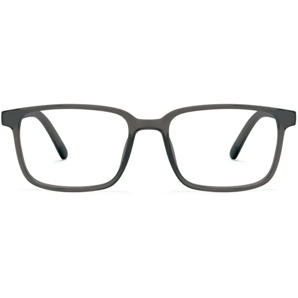 Okulary dla juniorów 8-12 lat oprawki korekcyjne zerówki 'medium' M-CP102C szare