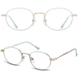 Okulary dla dziewczynki 8-12 lat zerówki oprawki korekcyjne MK45B różowe złoto/turkusowy