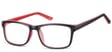 Okulary Zerówki klasyczne oprawki Sunoptic CP155C czarno-rozowe