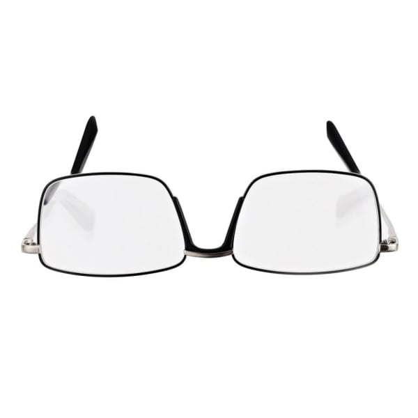 Plusy +2.00 Męskie okulary do czytania korekcyjne FLEX ST333 srebrne