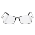 Plusy +3.00 Męskie okulary do czytania korekcyjne FLEX ST333 srebrne