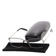 Plusy +3.50 Męskie okulary do czytania korekcyjne FLEX ST333 srebrne