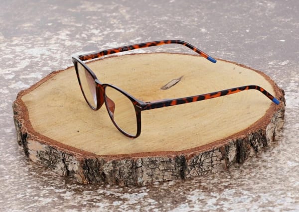 Plusy +3.00 okulary korekcyjne do komputera i czytania Antyreflex + Blue Light ST332 w panterkę