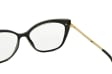 Plusy +3.00 damskie okulary do czytania korekcyjne Kocie Oczy ST327 czarno-złote