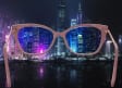Plusy +2.50 damskie okulary do czytania korekcyjne Kocie Oczy ST327A pudrowy róż + złoto
