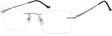 Bezramkowe patentki Okulary oprawki korekcyjne Sunoptic 984B jasno-grafitowe