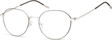 Lenonki Okulary oprawki optyczne 928 srebrne + czarne