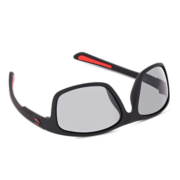 Duże męskie sportowe okulary przeciwsłoneczne z polaryzacją i filtrem UV400 Czarne POL-446A