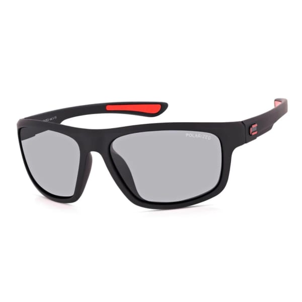 Duże męskie sportowe okulary przeciwsłoneczne z polaryzacją i filtrem UV400 Czarne POL-446A