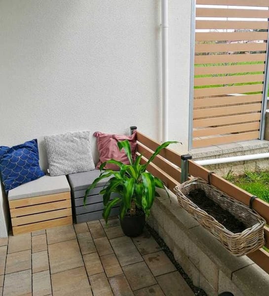 PUFA KUFER SKRZYNIA drewniana sosnowa siedzisko 80cm MALOWANA CZARNA - 50 wzorów