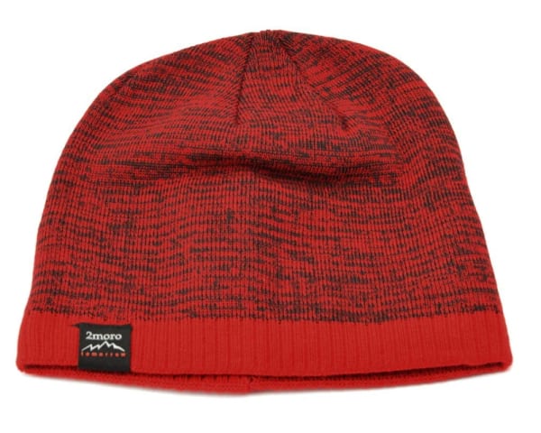 Męska Zimowa Czapka Czerwono-czarna z polarem - L/XL TOMORROW ST-511A