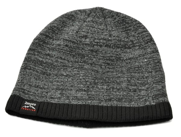 Męska Zimowa Czapka Szaro-czarna z polarem - L/XL TOMORROW ST-511B
