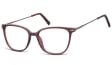Okulary oprawki zerówki korekcyjne Nerdy Unisex Sunoptic AC26D bordowe