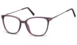 Okulary oprawki zerówki korekcyjne Nerdy Unisex Sunoptic AC26E ciemnofioletowe