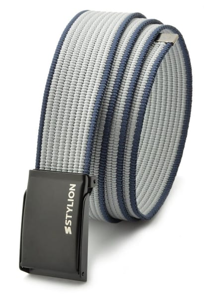 Pasek parciany szaro-granatowy STYLION - ST-27