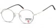 Lenonki okulary  Oprawki optyczne MM598 czarno-srebrne