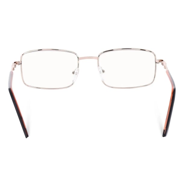 Plusy +3.50 Fotochromowe korekcyjne okulary do czytania z flexami ST334 złoty/brąz