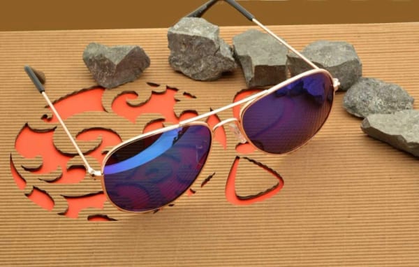 Okulary przeciwsłoneczne Lustrzane Pilotki Aviator 471-2