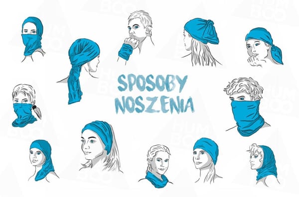 Komin Ocieplany Polar Szal Chusta Szalik SNOW  - SCF.22