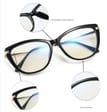 Kocie Okulary damskie  z filtrem BLUE Light do komputera zerówki 2546