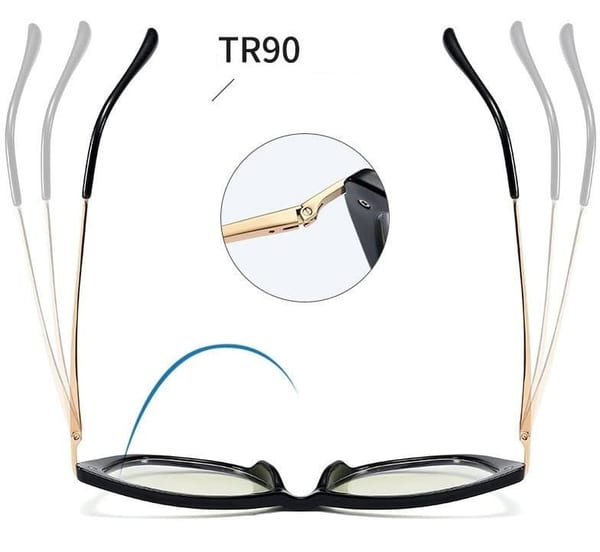 Kocie Okulary damskie  z filtrem BLUE Light do komputera zerówki 2546