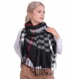 Ciepły szalik damski Cashmere angielska krata SZA-11